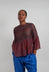 Sheer Peplum Top in Slate