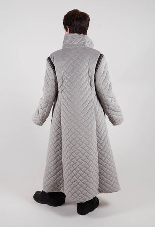 Quilted Coat in Grey