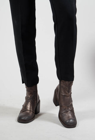 Heeled Ankle Boots in Canna Fucile