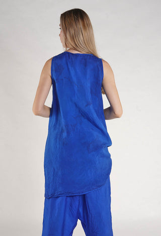 PRE-ORDER - Tie Front Tunic in Black - 1471908 (Pictured in Electric Cloud)