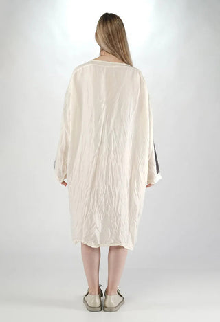 PRE-ORDER - Tunic Dress in Bone Panel Print - 1471909
