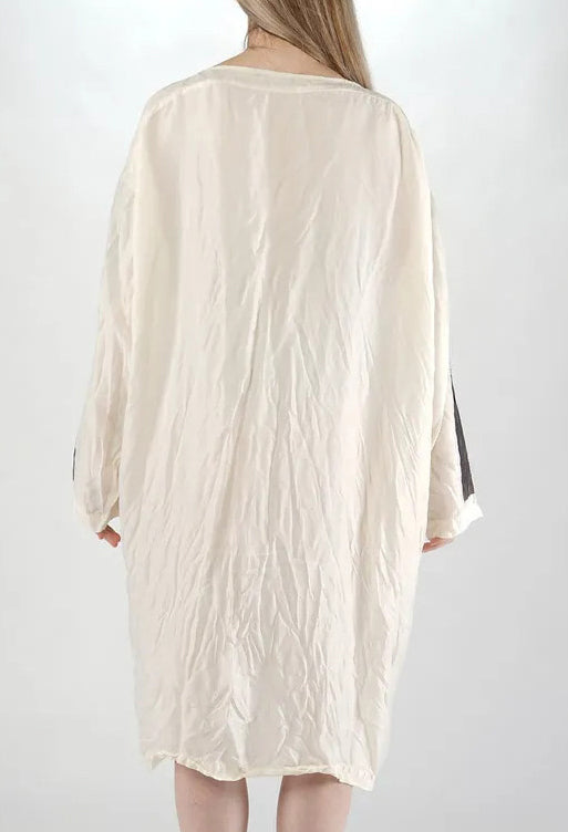PRE-ORDER - Tunic Dress in Bone Panel Print - 1471909