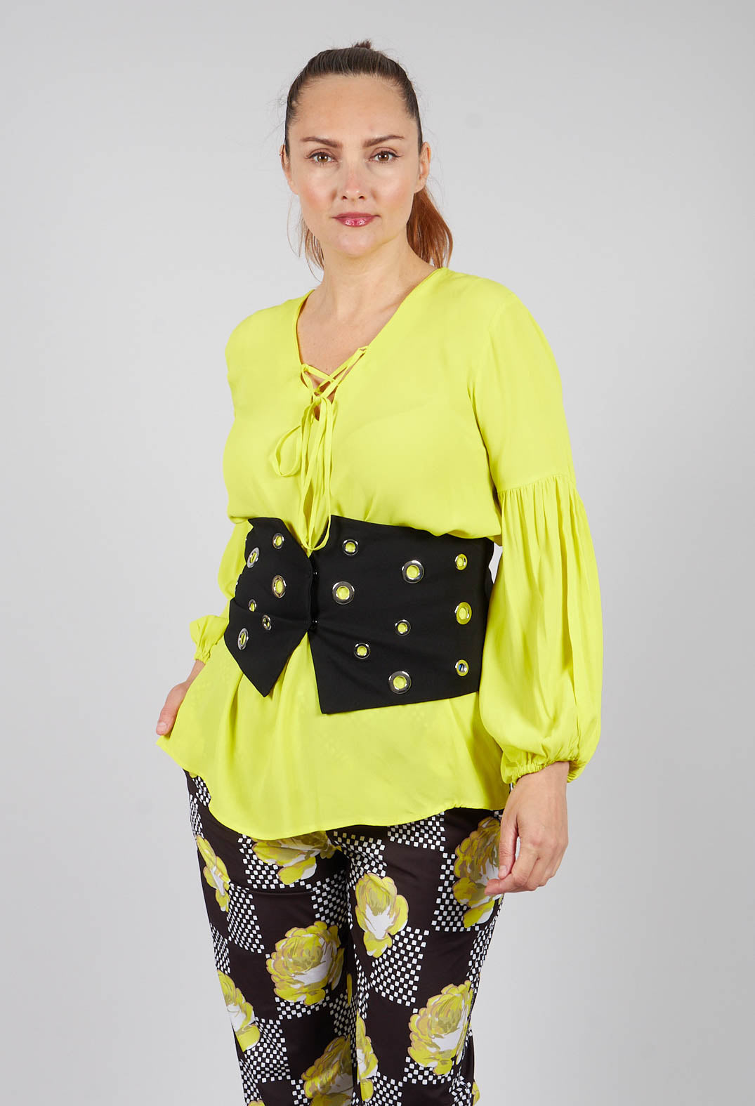 Blouse in Yellow Fluorescent