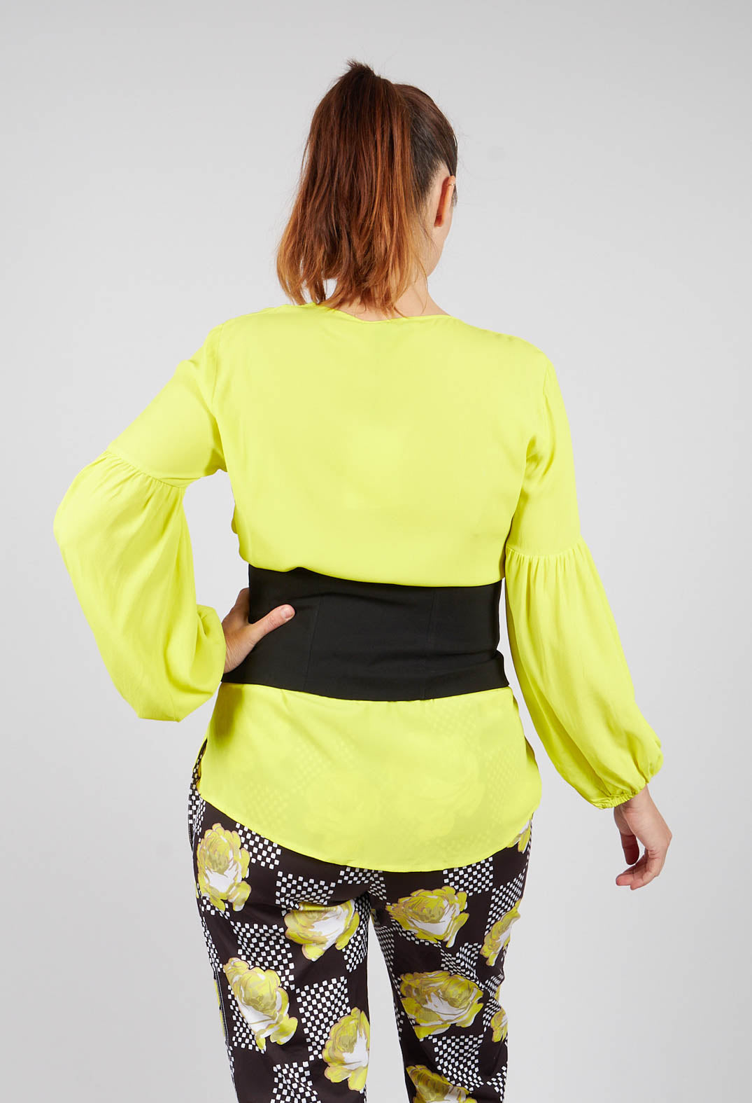 Blouse in Yellow Fluorescent