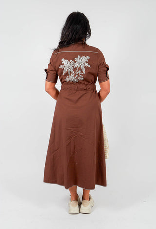 Shirt Dress in Brown