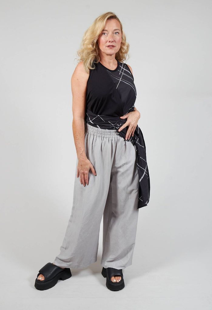 Wide Leg Trousers in Grey