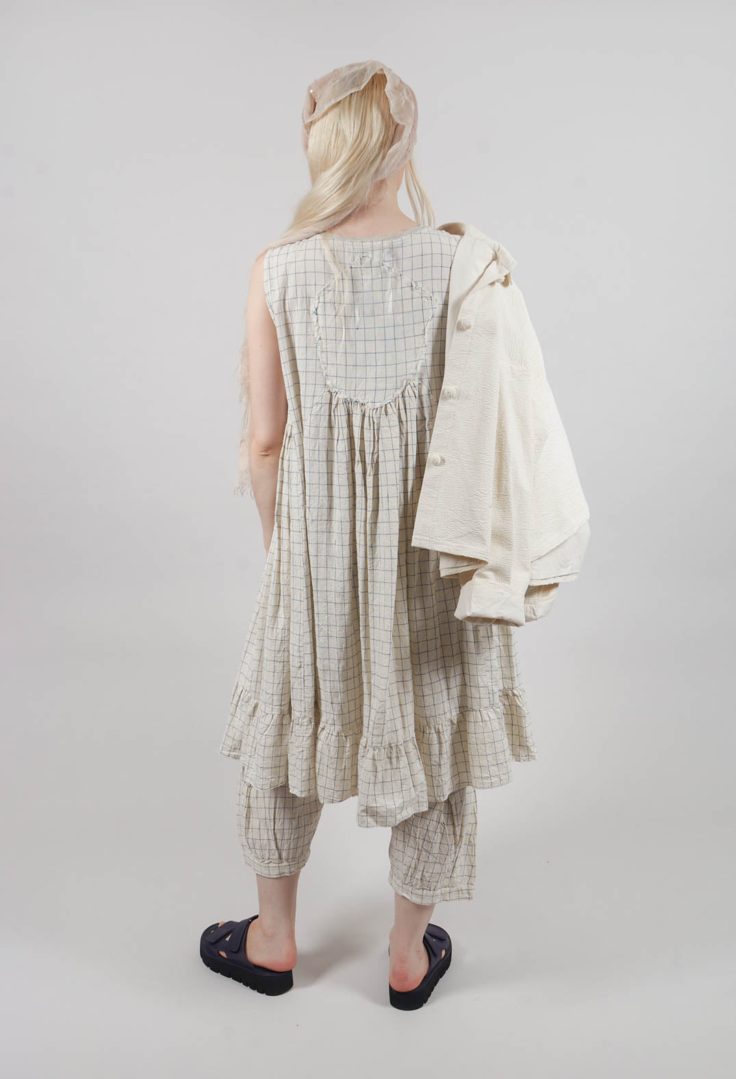 Line Dress in Flex Carreaux