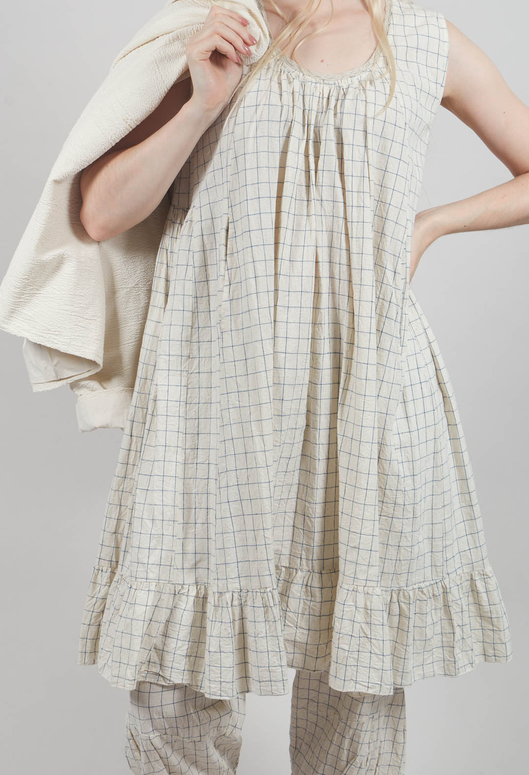 Line Dress in Flex Carreaux