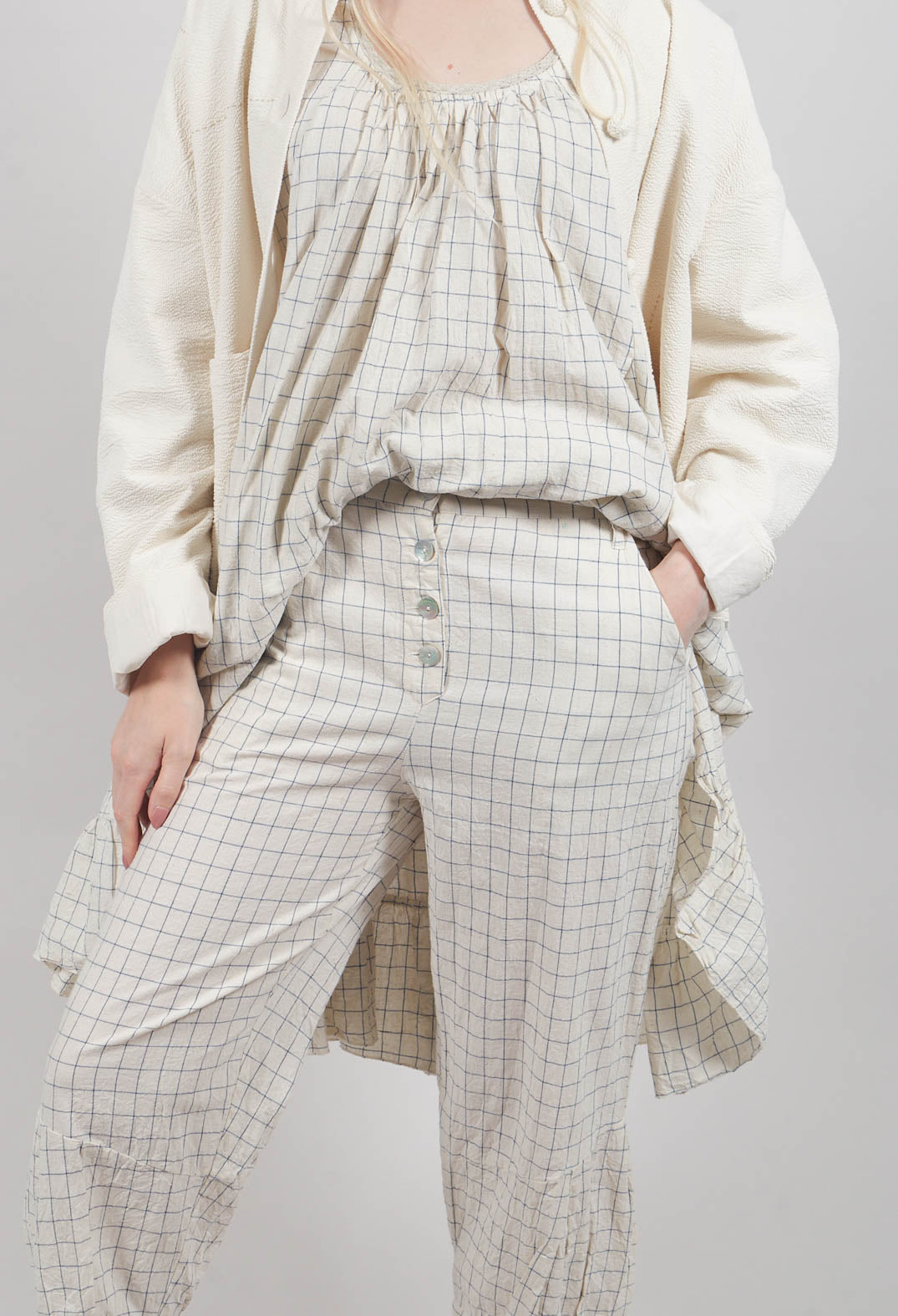 Justin Trousers in Flex Carreaux