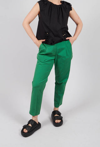 Poplin Trousers in Smeraldo