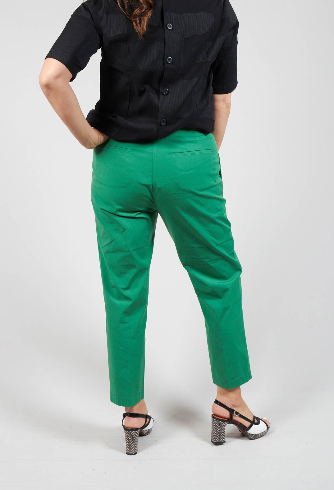 Poplin Trousers in Smeraldo