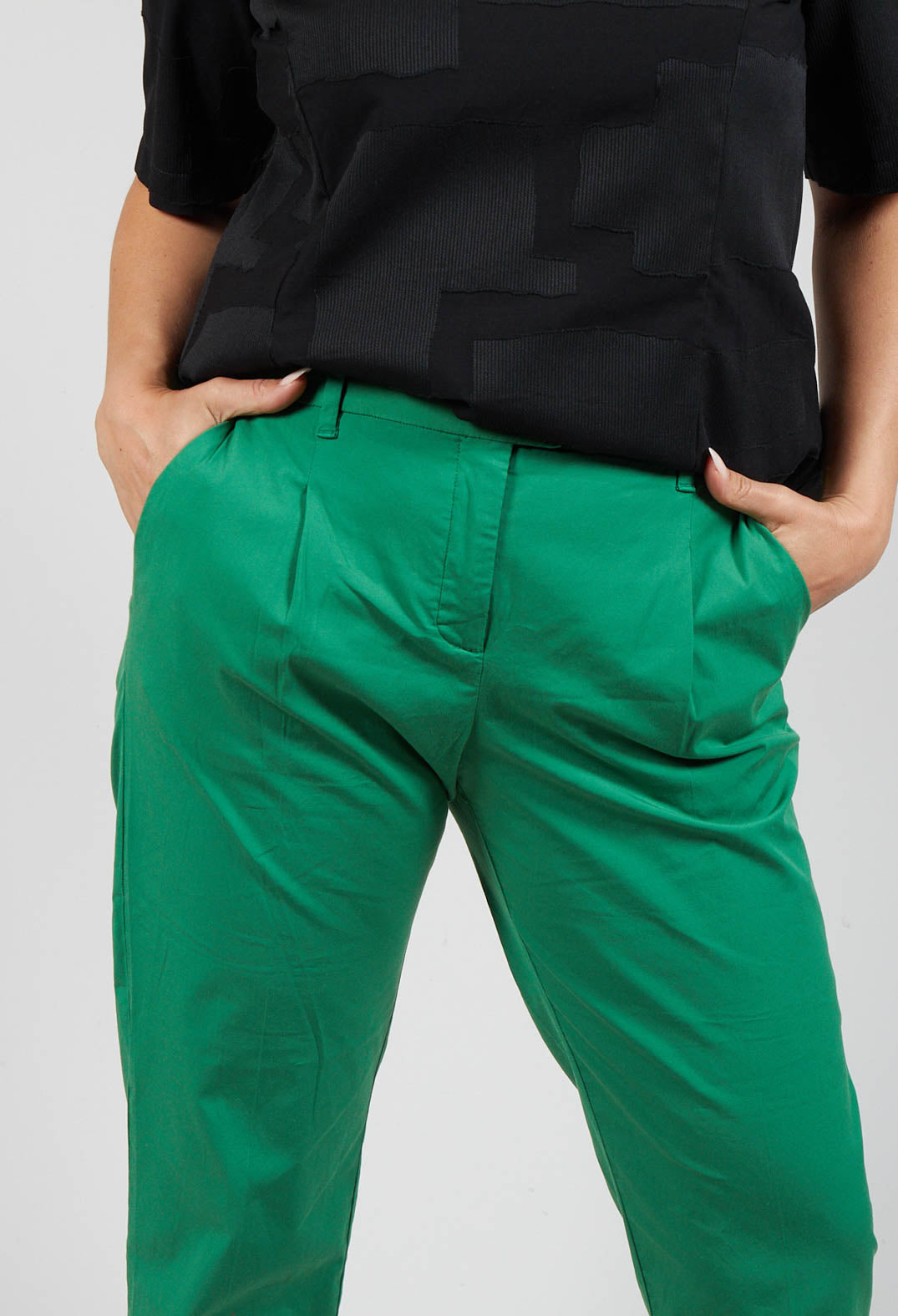 Poplin Trousers in Smeraldo