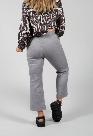 Diagonal Trousers in Medium Grey