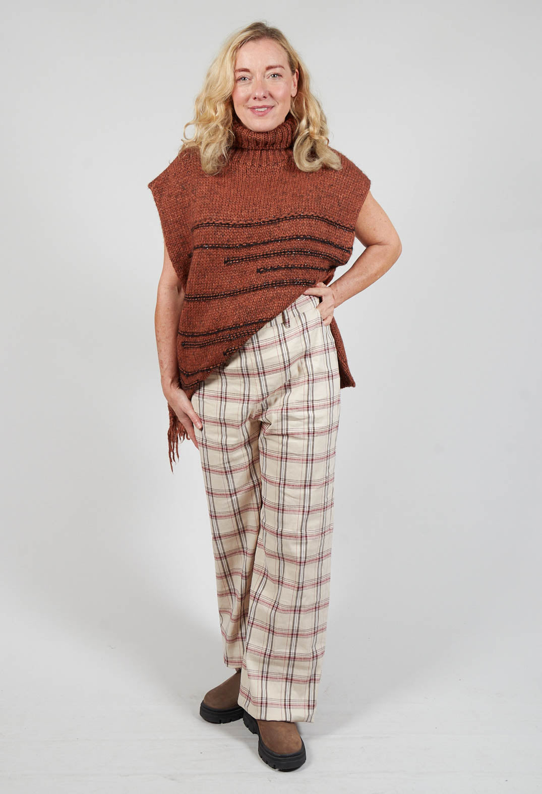 Harmony Trousers in Naturale / Brick / Marrone