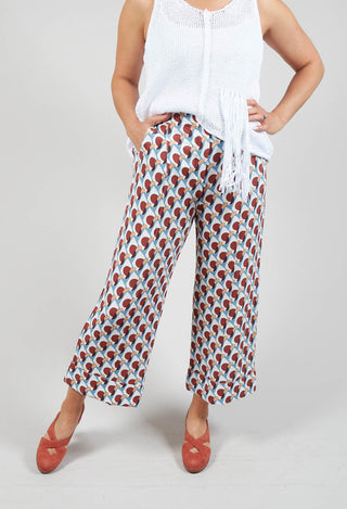 Ice Cream Trousers in Marrone / Avio / Naturale