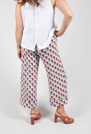 Ice Cream Trousers in Marrone / Avio / Naturale