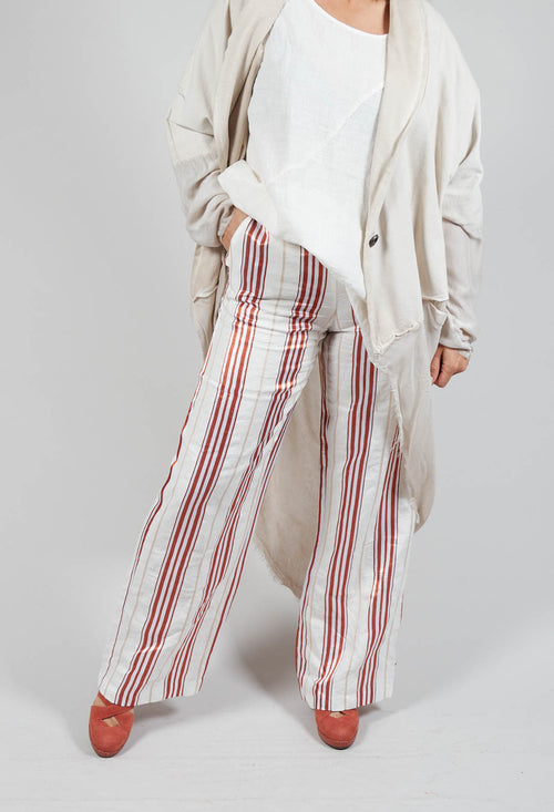 Summer Trousers in Naturale / Brick