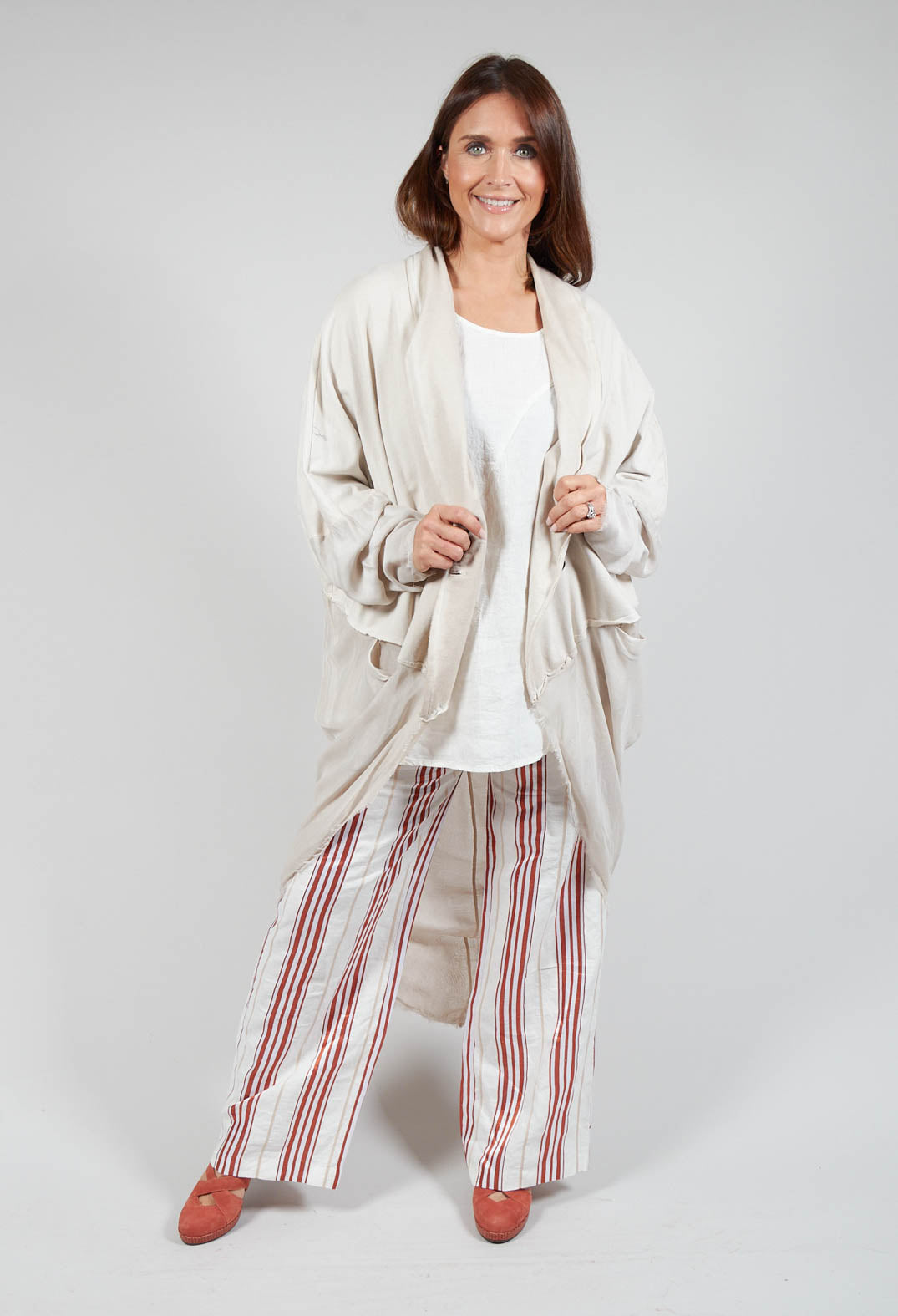 Summer Trousers in Naturale / Brick