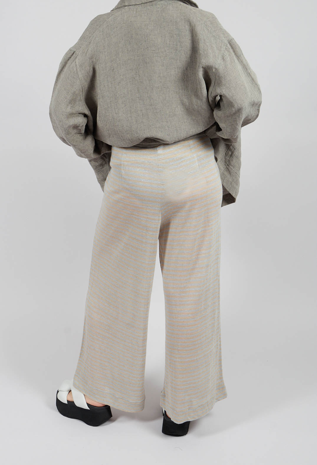 Ortigia Lino Trousers in Pale-Corda