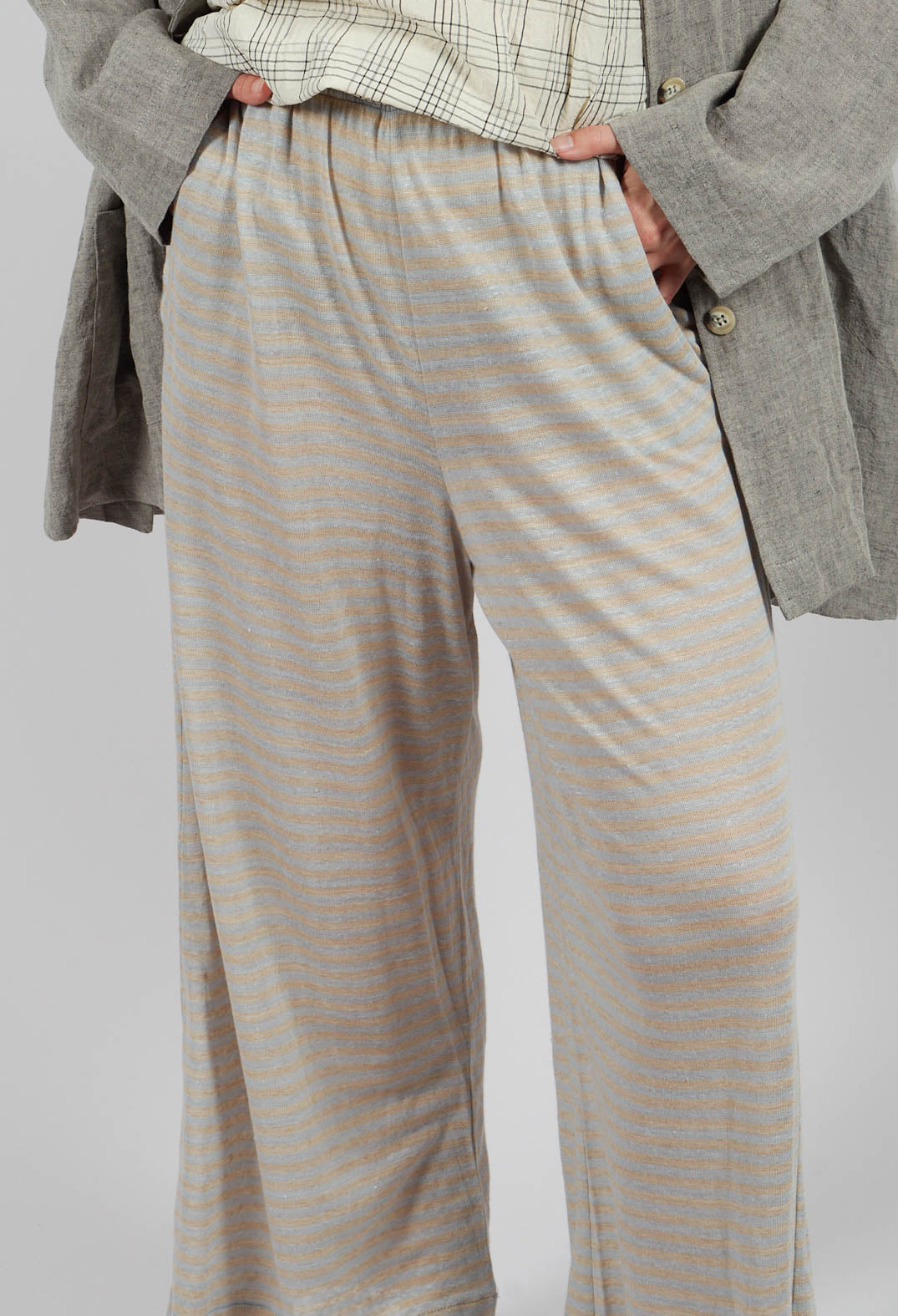Ortigia Lino Trousers in Pale-Corda