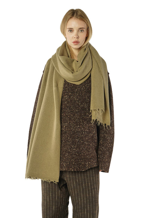 PRE-ORDER - Raw Edge Scarf in Purple (Pictured in Ginger) - 1537711