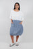 Oversized Dress in White / Blue