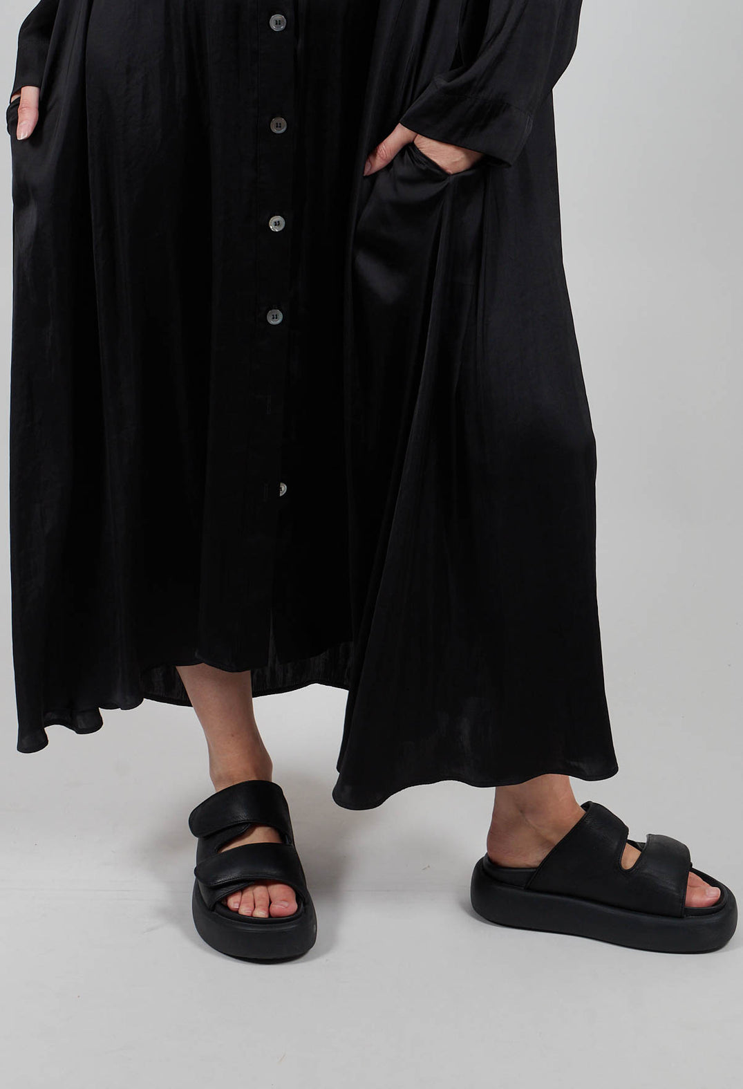 Shirt Dress in Black