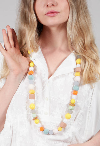 Long Beaded Necklace in Multicolour