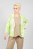 Printed Linen Jacket in Lime