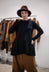 PRE-ORDER - Flared Jersey Top in Umbra Cloud (Pictured in Black Cloud) - 1560508