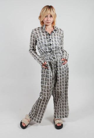 Jumpsuit in Black Print