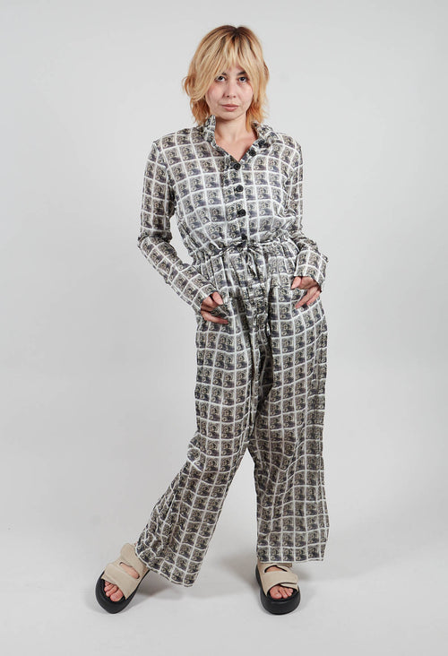 Jumpsuit in Black Print