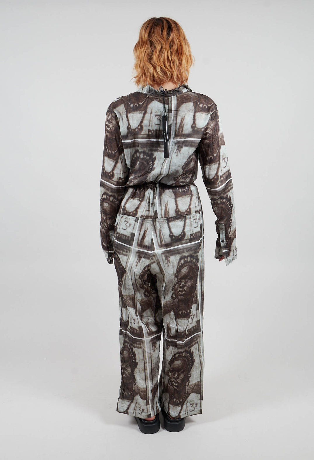 Jumpsuit in Brown Print