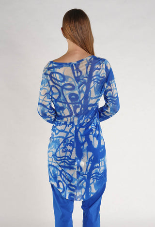 PRE-ORDER - Longline T-Shirt in Ice Print - 1620501 (Pictured in Electric Print)