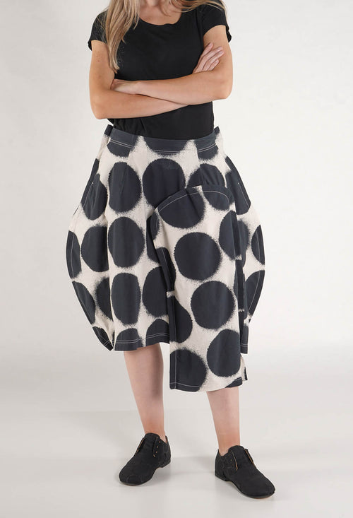 PRE-ORDER - Balloon Skirt Trousers in Black Print - 1630104