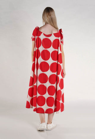 PRE-ORDER - Round Sleeve Dress in Black Print - 1630908 (Pictured in Ketchup Print)