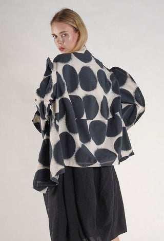 PRE-ORDER - Double Breasted Jacket in Electric Print - 1631111 (Pictured in Black Print)