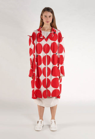 PRE-ORDER - Lightweight Coat in Black Print - 1631216 (Pictured in Ketchup Print)