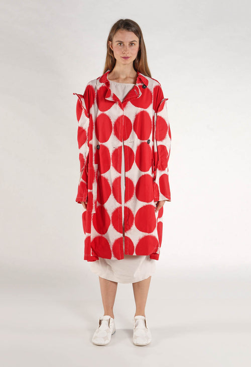 PRE-ORDER - Lightweight Coat in Black Print - 1631216 (Pictured in Ketchup Print)