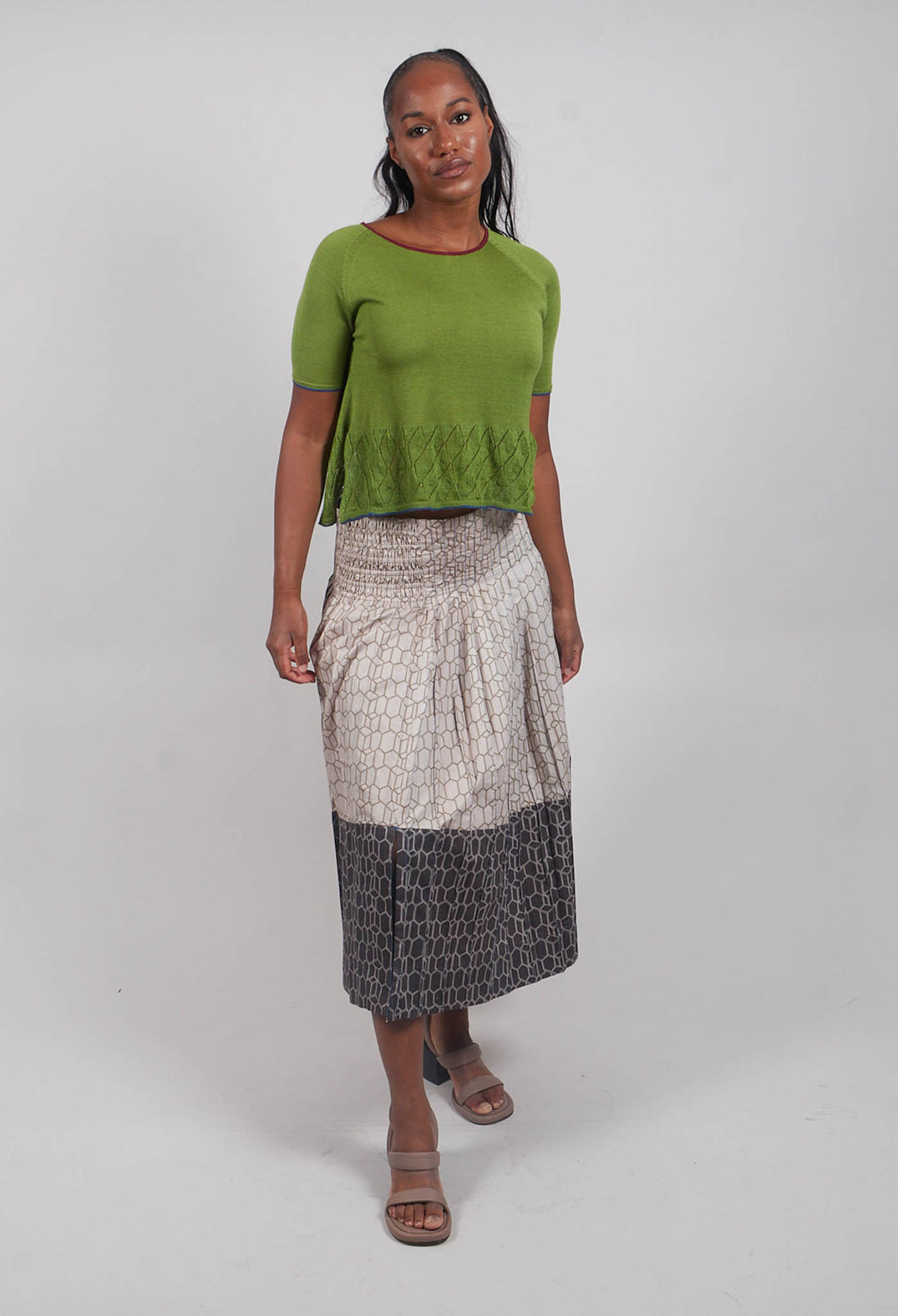 Multipleats Atena Skirt in Moonstruck