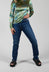 Straight Leg Denim Jeans in Blue