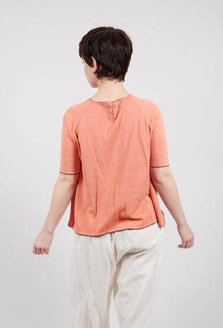 Top Key Short Sleeves in Dusty Pink