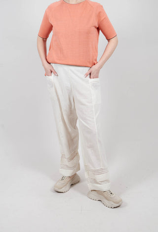 Trousers Elba Laces in Natural