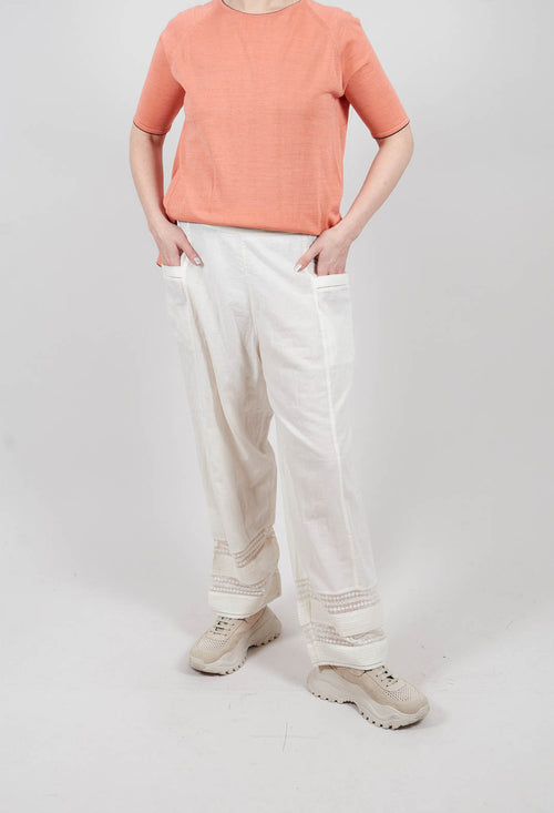 Trousers Elba Laces in Natural