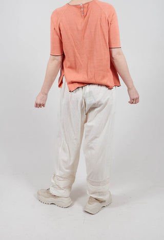 Trousers Elba Laces in Natural