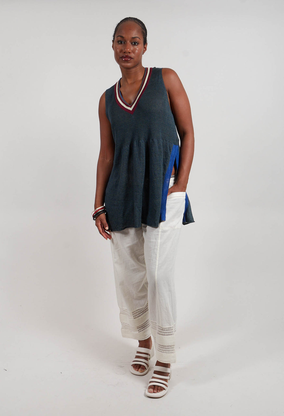 Trousers Elba Laces in Natural