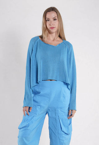 PRE-ORDER - Cropped Oversized Jumper in Marshmallow - 1720703 (Pictured in Ice)