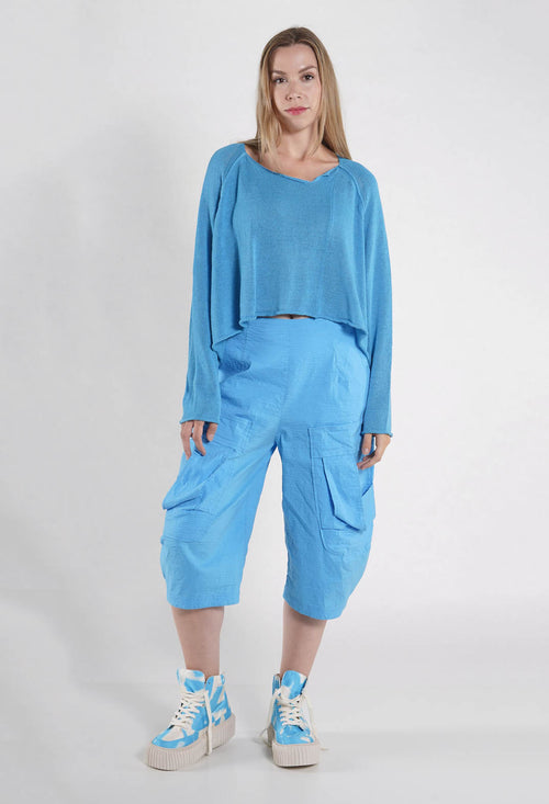 PRE-ORDER - Cropped Oversized Jumper in Ketchup - 1720703 (Pictured in Ice)