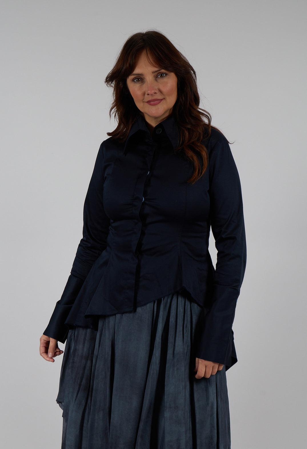 Alma Shirt in Navy Blue