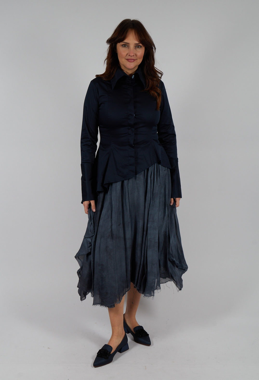 Alma Shirt in Navy Blue